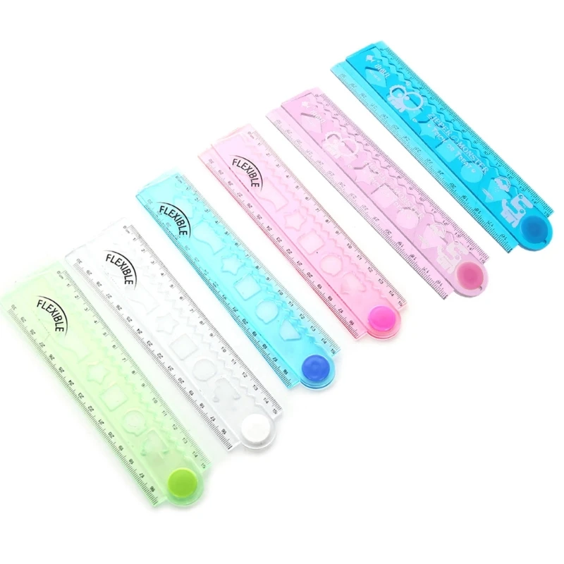 Scale Ruler for Kids – Doll Theme Scale for Girls, Glitter Scale Ruler
