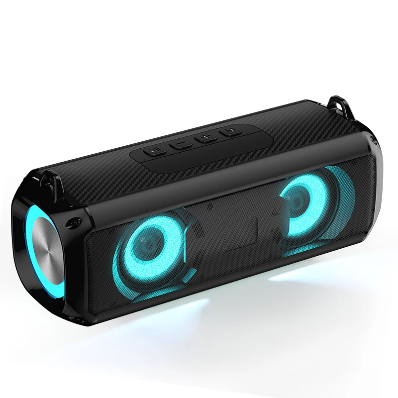 Rockmia Portable RGB LED Bluetooth Speaker with Strap