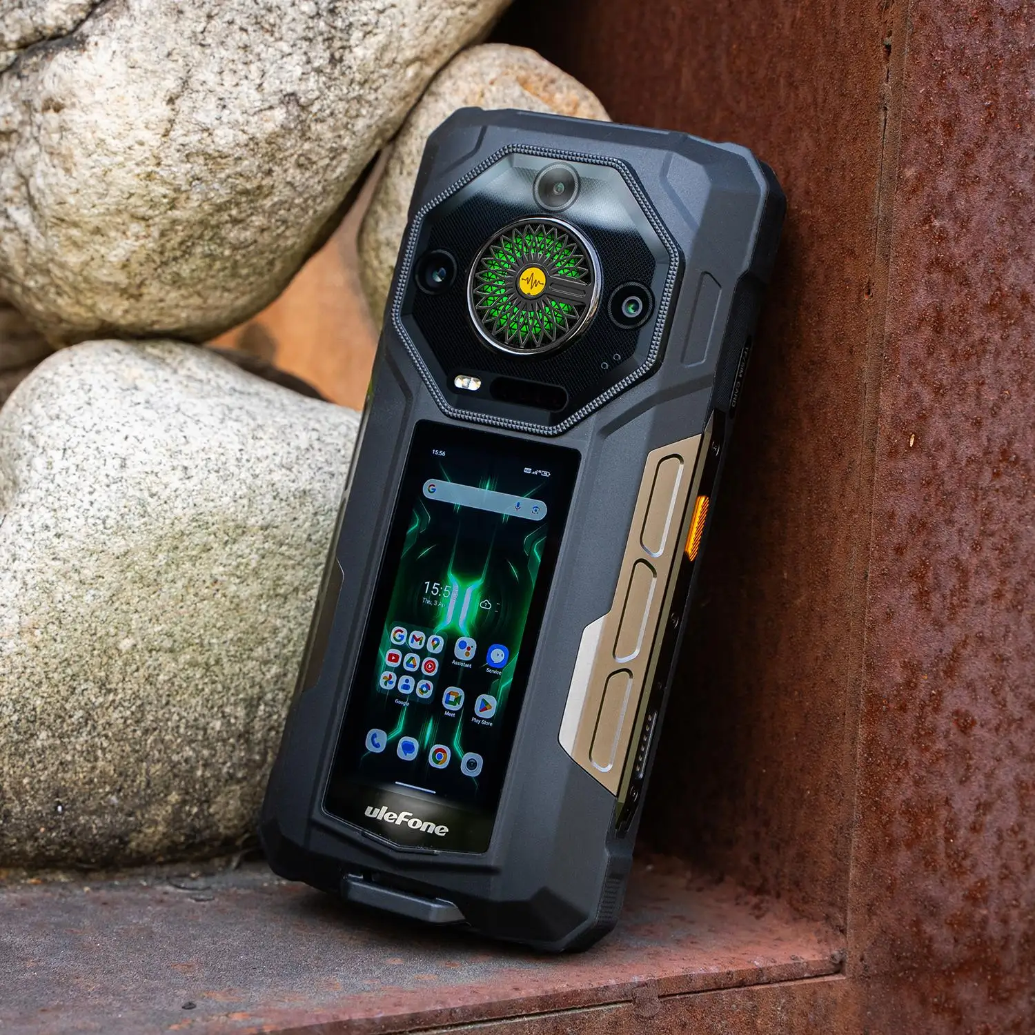 Ulefone Armor 33 Pro Rugged Phone 5G Dual Screen 6.95" 120Hz 16GB+512GB 25500mAh Battery 66W 64MP Night Vision NFC Smartphone