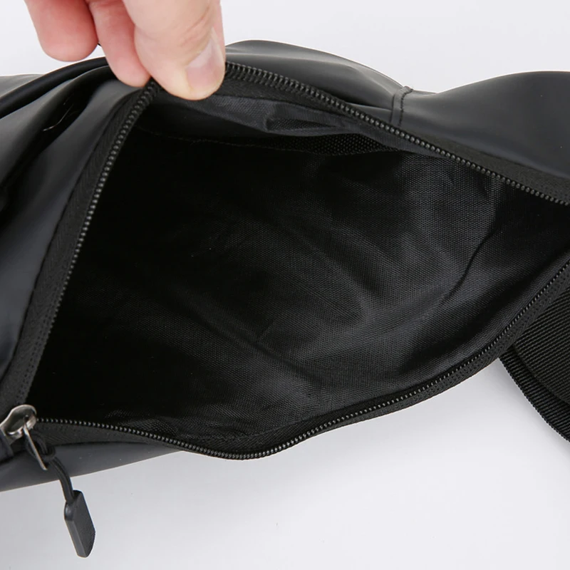 Men's crossbody bag, side backpack, multifunctional chest bag, suitable for outdoor sports and daily commuting, adjustable lengt