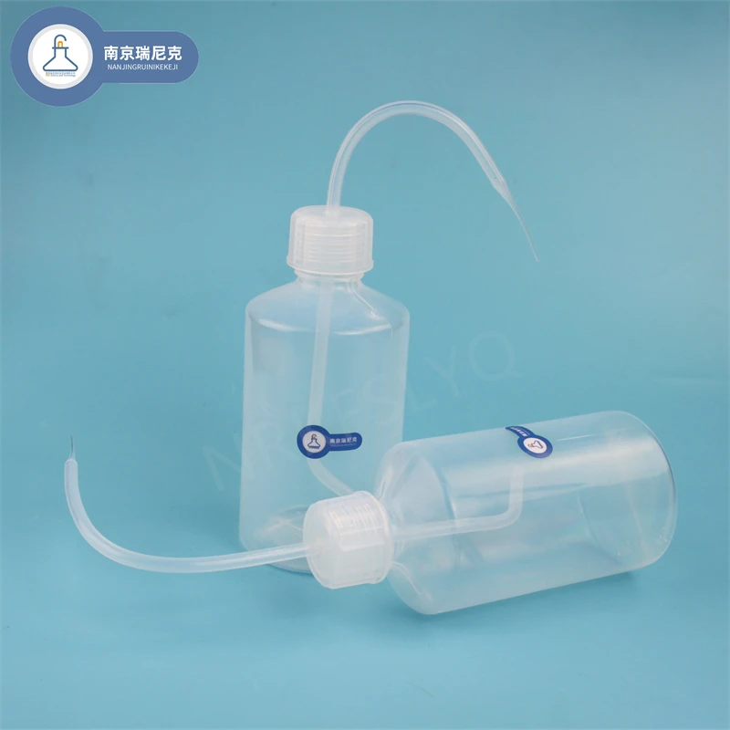 FEP 세척 병, 크고 작은 입, 강산 및 알칼리 내성, 투명 불소 테트라 사이클린 세척, b, 300ml