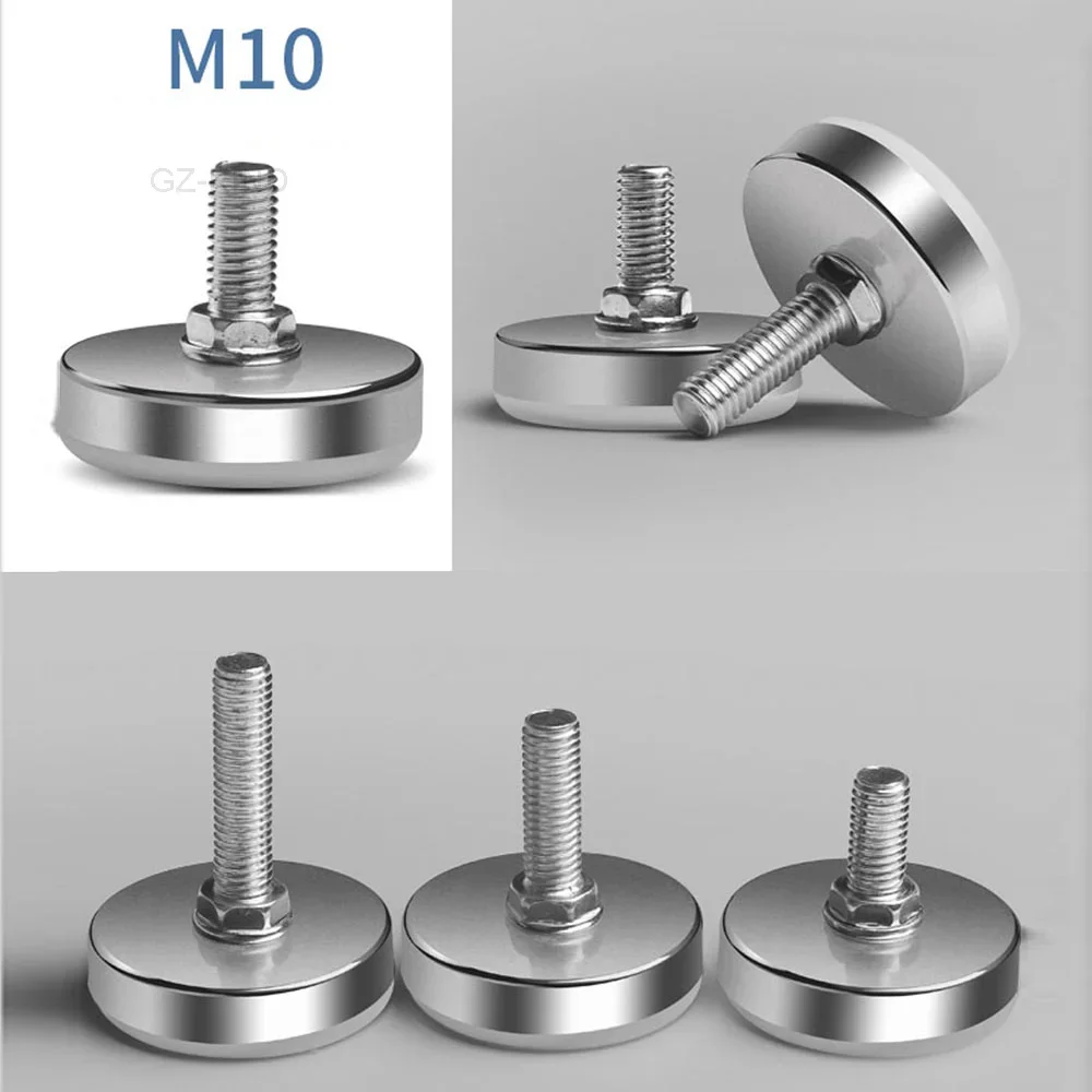 Leveling Foot Base M6 M8 M10 Screw Height Adjustable Dia 30mm 35mm 43mm 50mm 2 Pcs 4 Pcs 8 Pcs table foot pad table leg tips floor protector caps