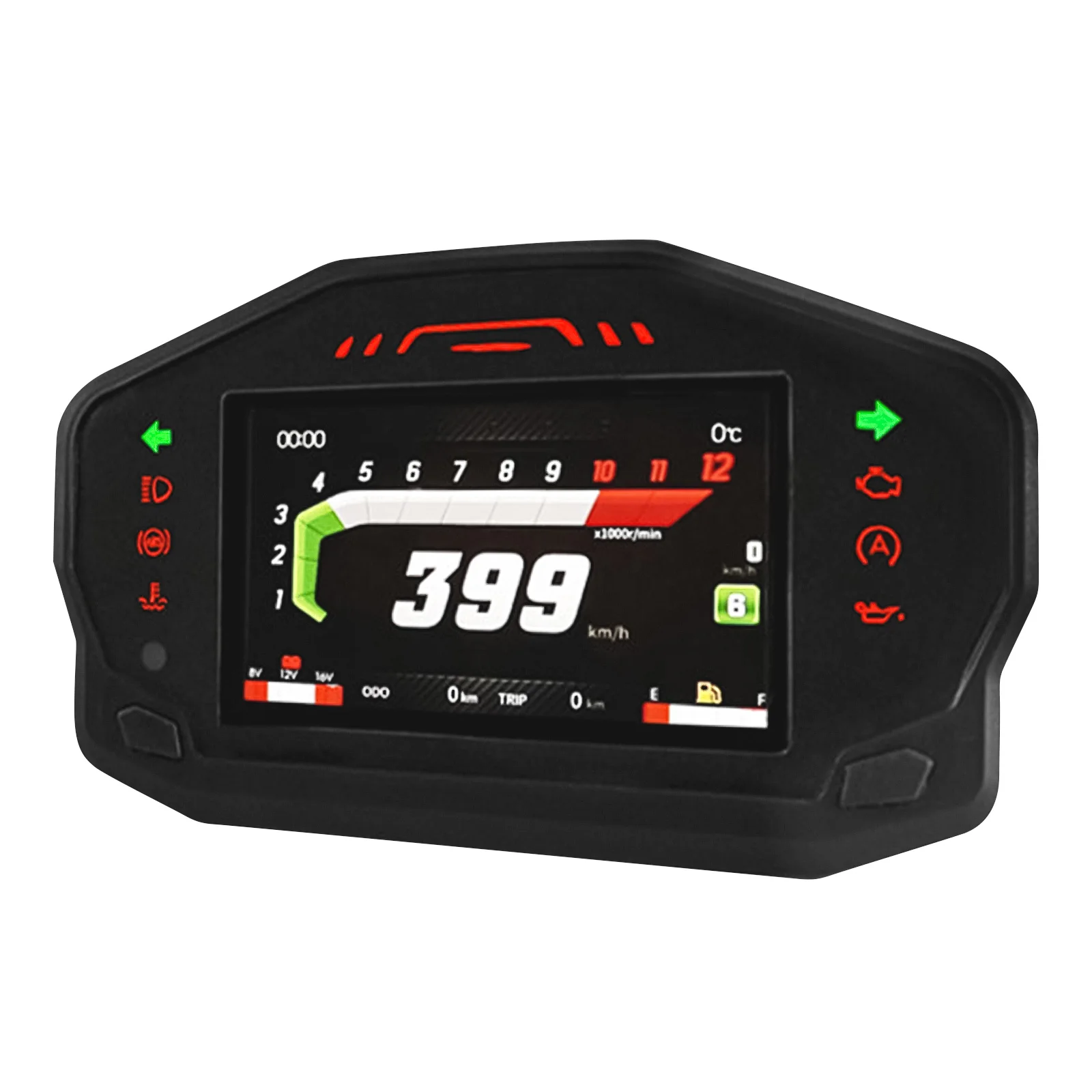 LCD Digital Speedometer For motorcycle -TFT Screen Motorcycle Odometer Gauge Tachometer - - Racext 49