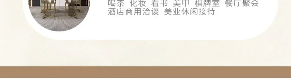 Description Picture 6 of itemHotel Makeup Chair Metal Floor Aesthetic Nordic Garden Chairs Accent Reading Dining Room Furniture