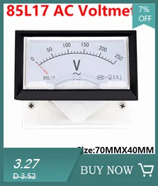 85C17 DC 1A 2A 3A 5A 10A 15A 20A 30A 50A 75A 100A Analoges Strom-Panel-Messgerät Amperemeter für Stromkreisprüfung Ampere-Tester-Messgerät – Detail 7