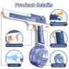 New Electric Continuous Firing Water Gun Summer Outdoor Beach Children's Water Gun Fighting Game Bursts High-Pressure Water Gun 4