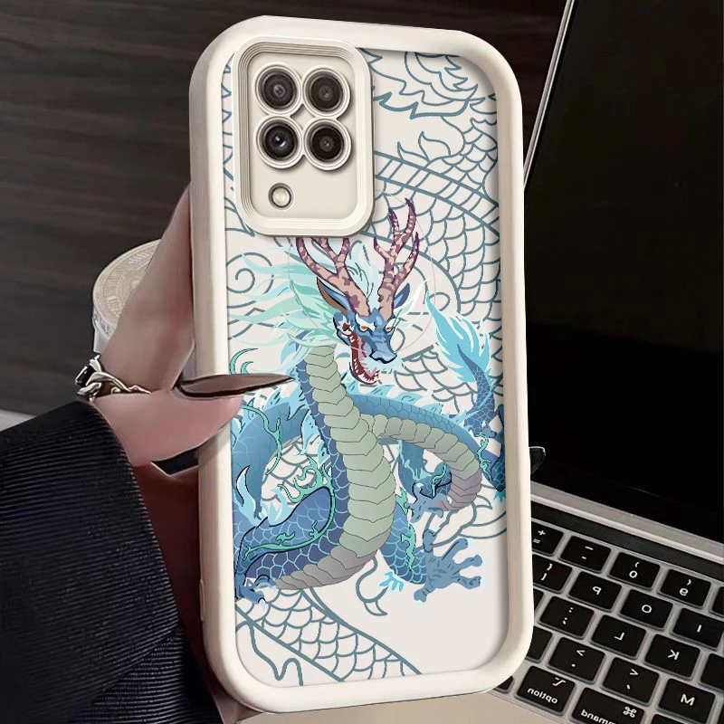 Dragon Painted Silicone Anti-Drop Soft Phone Case