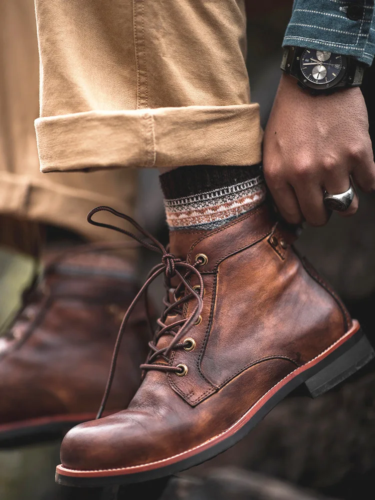 Casual Shoes for Men Ankle Boots Men Leather Boots Men