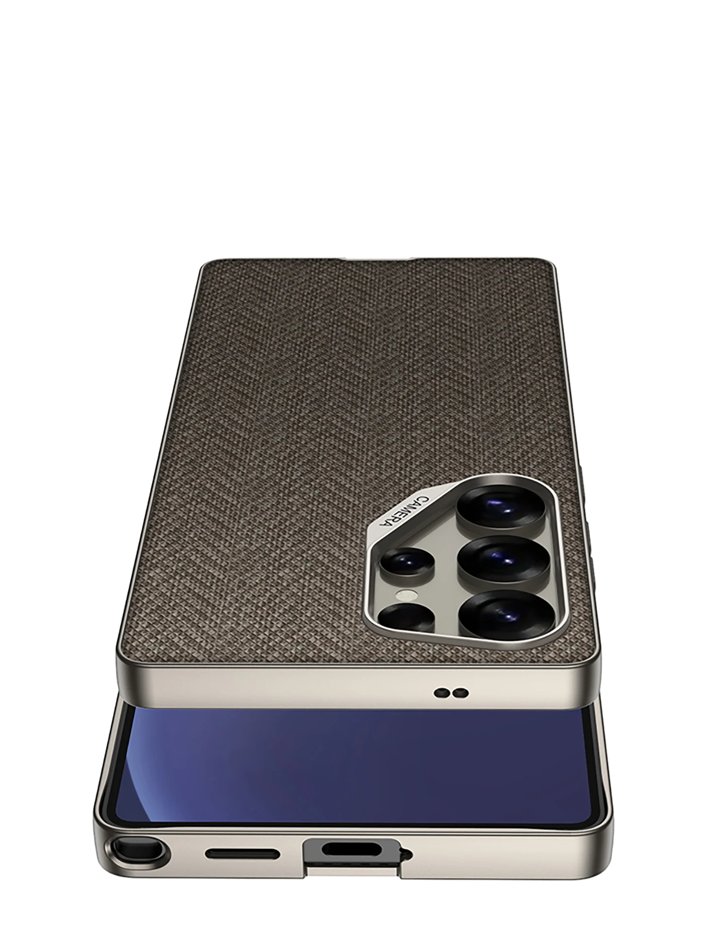 Original Case For Samsung Galaxy S25 Ultra Luxury Nylon Pattern Shockproof Matte