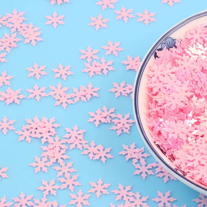 9mm Sequin Big Snowflake Loose Sequin Handicraft Sewing Decoration 10g/20g