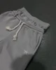 Harajuku Double-waisted Sweatpants Y2K Solid Color Letter Embroidery Casual Hip-hop Drawstring Cinched Waist Jogging Bottoms 3