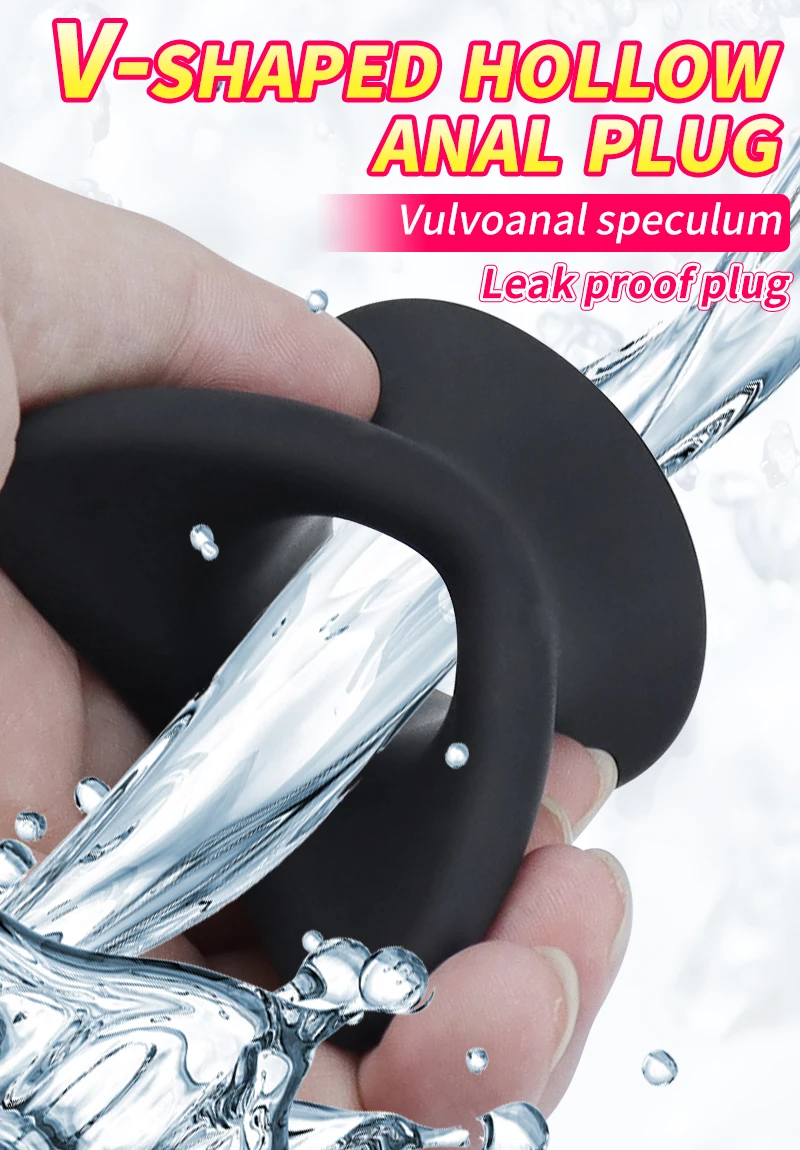 Silikonový anální kolík ve tvaru V s dutým zadkem, sexuální hračky pro ženy a muže, kyčelní trenér pro páry, masturbace_voghion.com