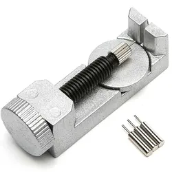Professional Adjustable Watch Band & Bracelet Link Remover with Metal Repair Tools (Metallic silver)