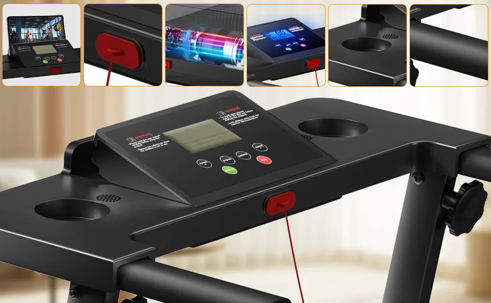 Tapis de course Maison avec poignees securite