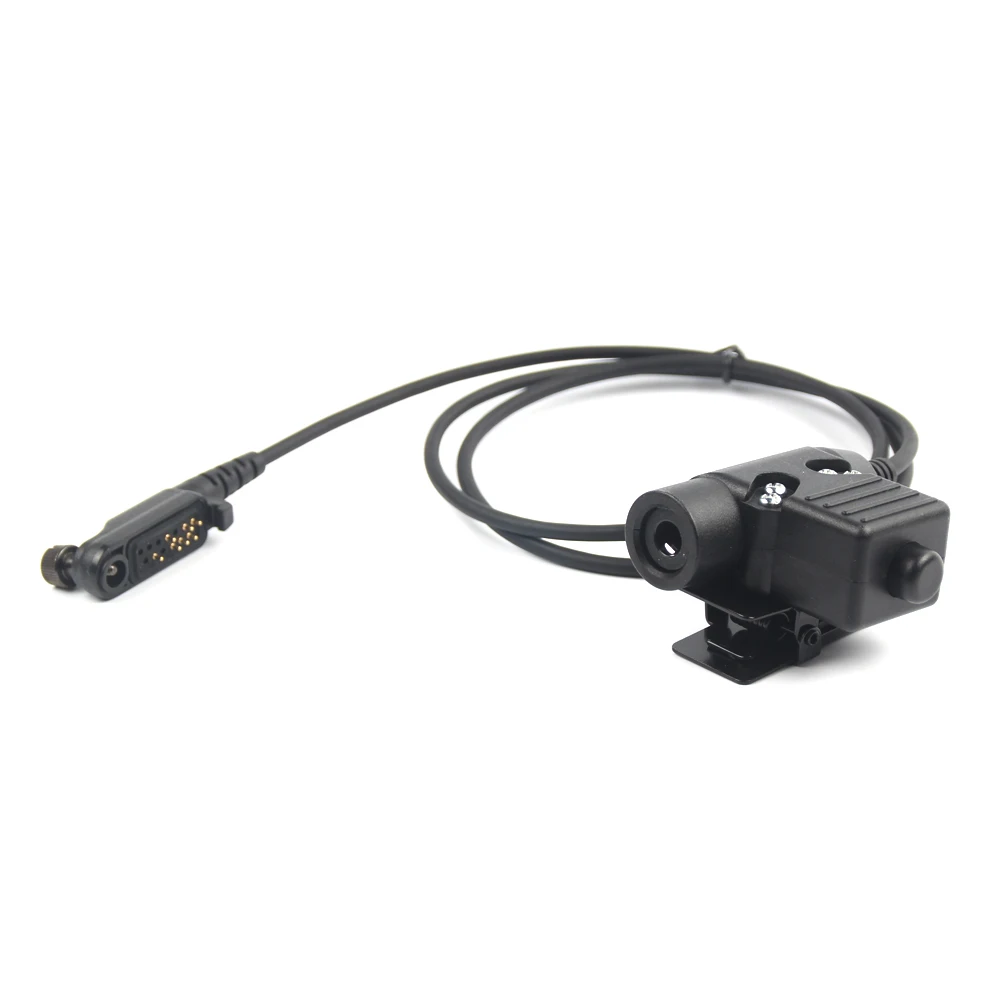 U94 PTT+brown Tactical Headset and Noise Reduction Hearing Protection Shooting Headphone for HYT Hytera PD680 X1P PD660 PD600