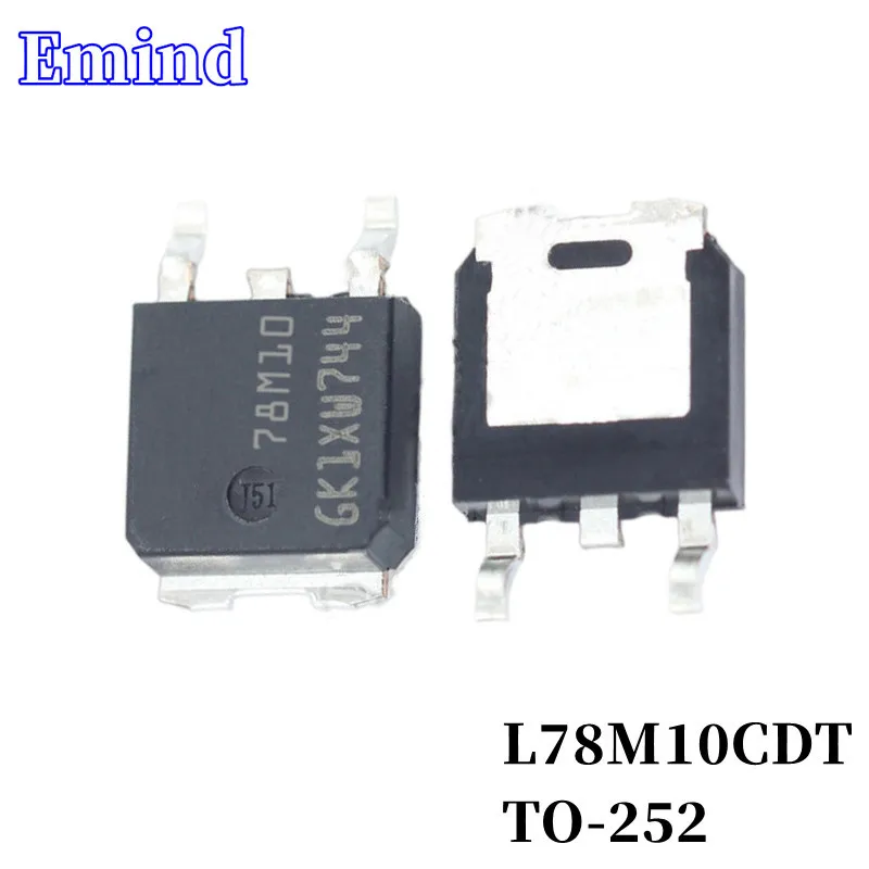 

10/20/30Pcs L78M10CDT 78M10 TO-252 LDO 3-terminal Regulator IC SMD Low Dropout Regulator