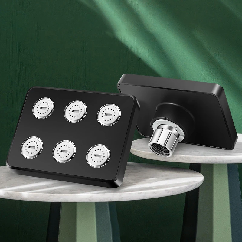 가정용 넓은 영역 서스펜션 타입 스퀘어 매직 워터 샤워헤드 – 빗방울 모드, 전신 샤워, 액세서리 세트 가정용 넓은 영역 서스펜션 타입 스퀘어 매직 워터 샤워헤드 – 빗방울 모드, 전신 샤워, 액세서리 세트