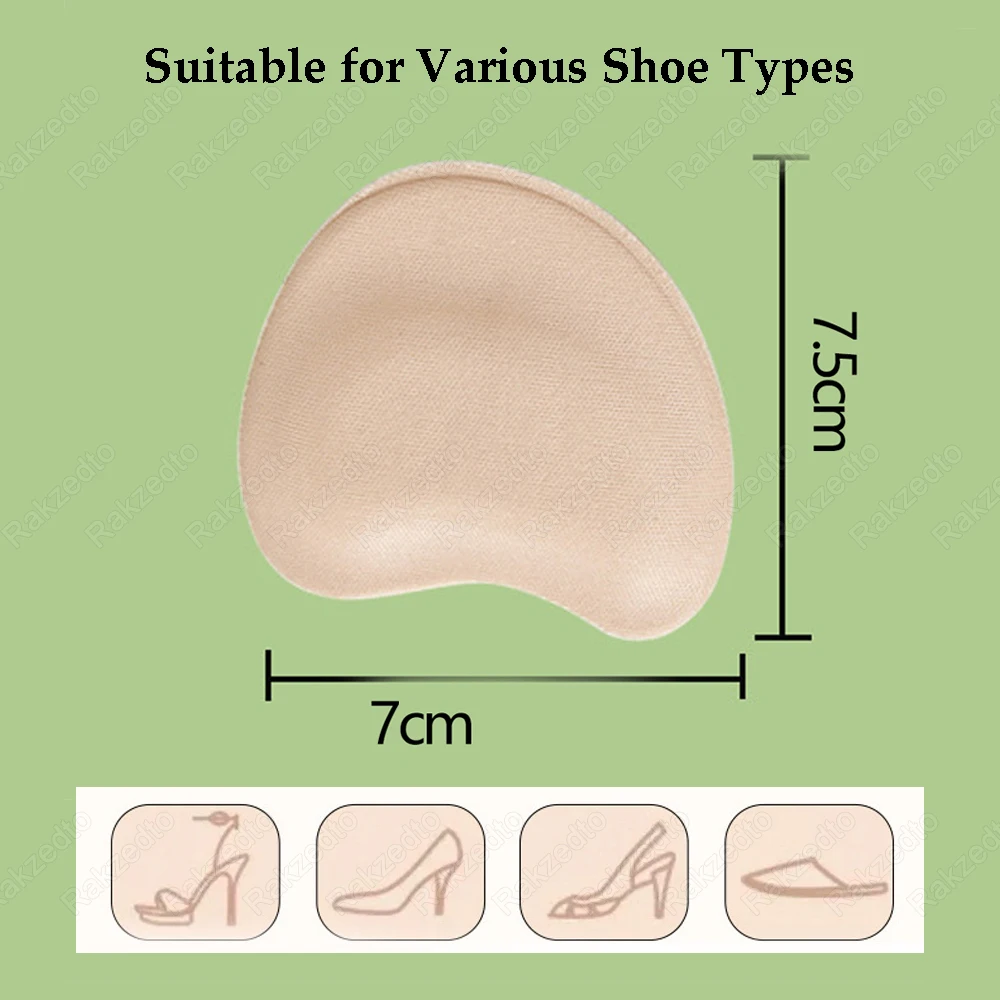 Forefoot Pads 8pcs Woman Sandals High Heels Pain Relief Insoles Non-Slip Shoe Pads for Too Big Shoes Reduce Size Filler Toe shoe insoles forefoot pads toe pads forefoot cushion