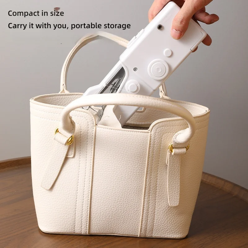 DIY Mini Hand Sewing Machine Portable Mini Sewing Machines Needlework Cordless Hand-Held Clothes Useful Portable Sewing Machines 3