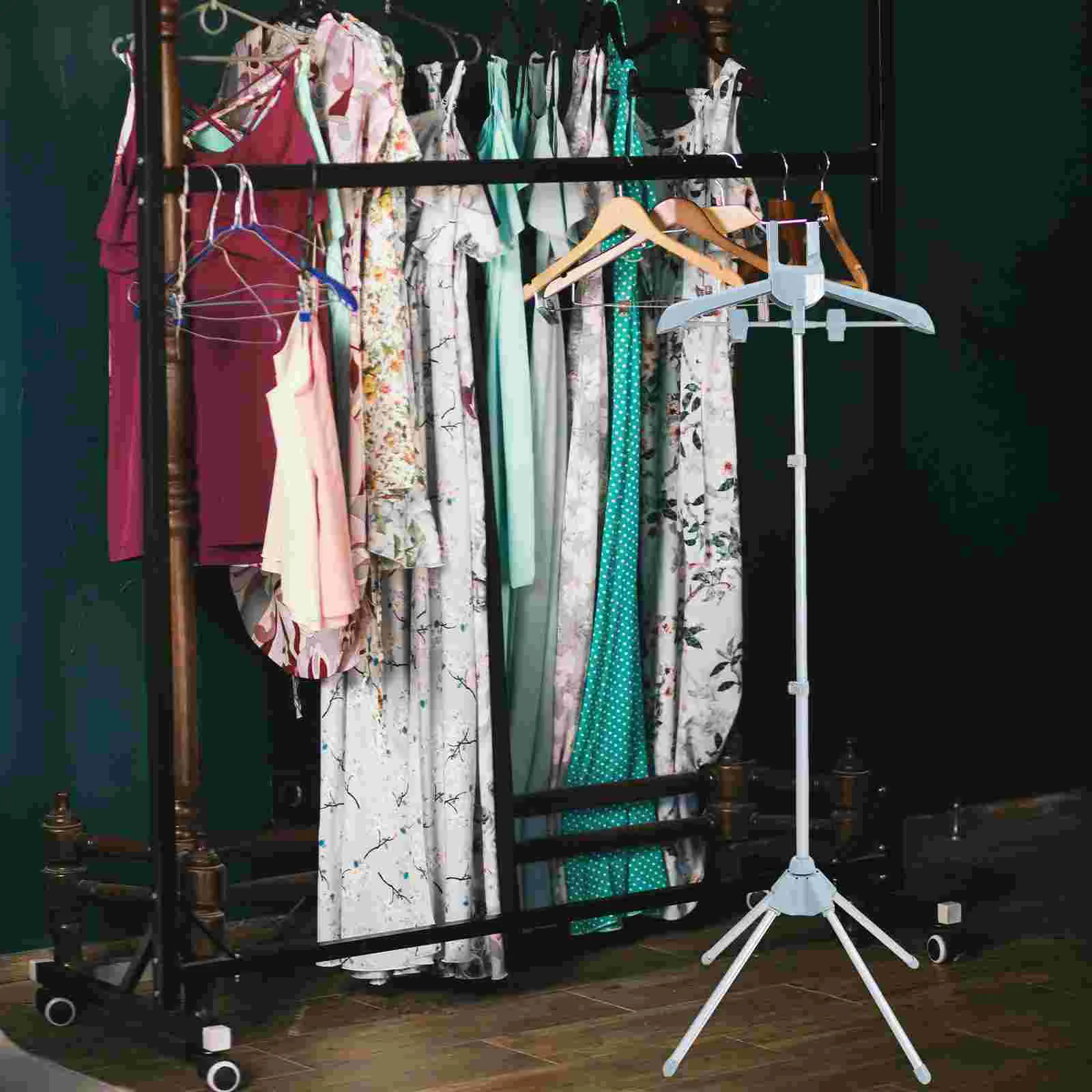 Foldable Adjustable Ironing Hanger Stand Clothes Rack For Shirt Display Stand Garment Bracket Household Merchandises Smooth