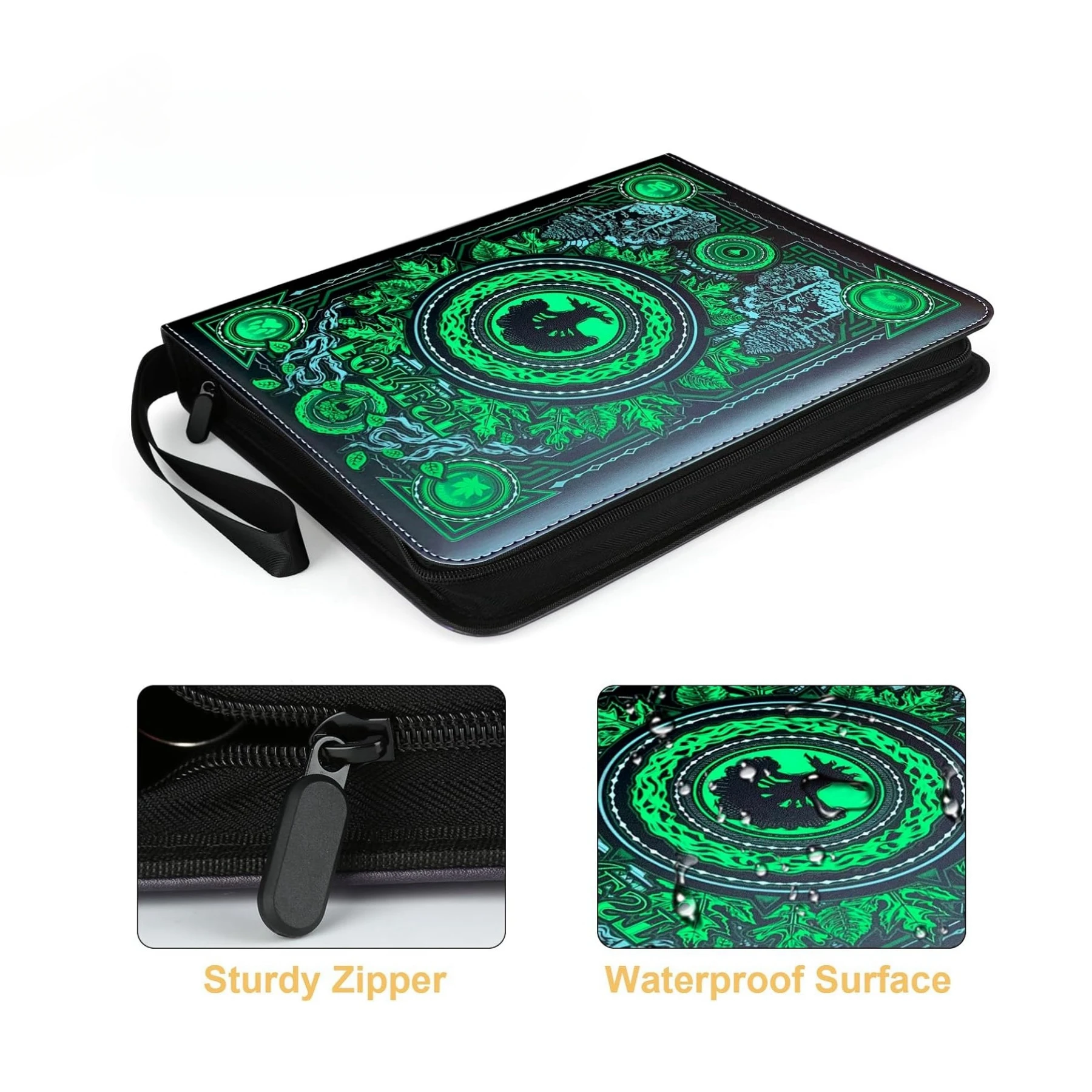 9 Pocket Card Binder with Sleeves 900 Double Sided Pocket Premium Collector Card Album Card Collection Folder for Game Sport