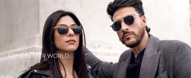 BOSS - Occhiali Da Vista Rotondi In Acetato Blu Con Logo 3D - Blu - Foto 5