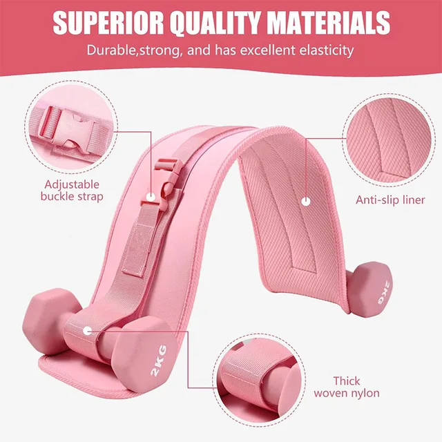 Home Gym Fitness Equipment Hip Bridge Weight Belt Fitness Waist Training Belt Dumbbell Hip Push Belt Waist Support Adjustable 5