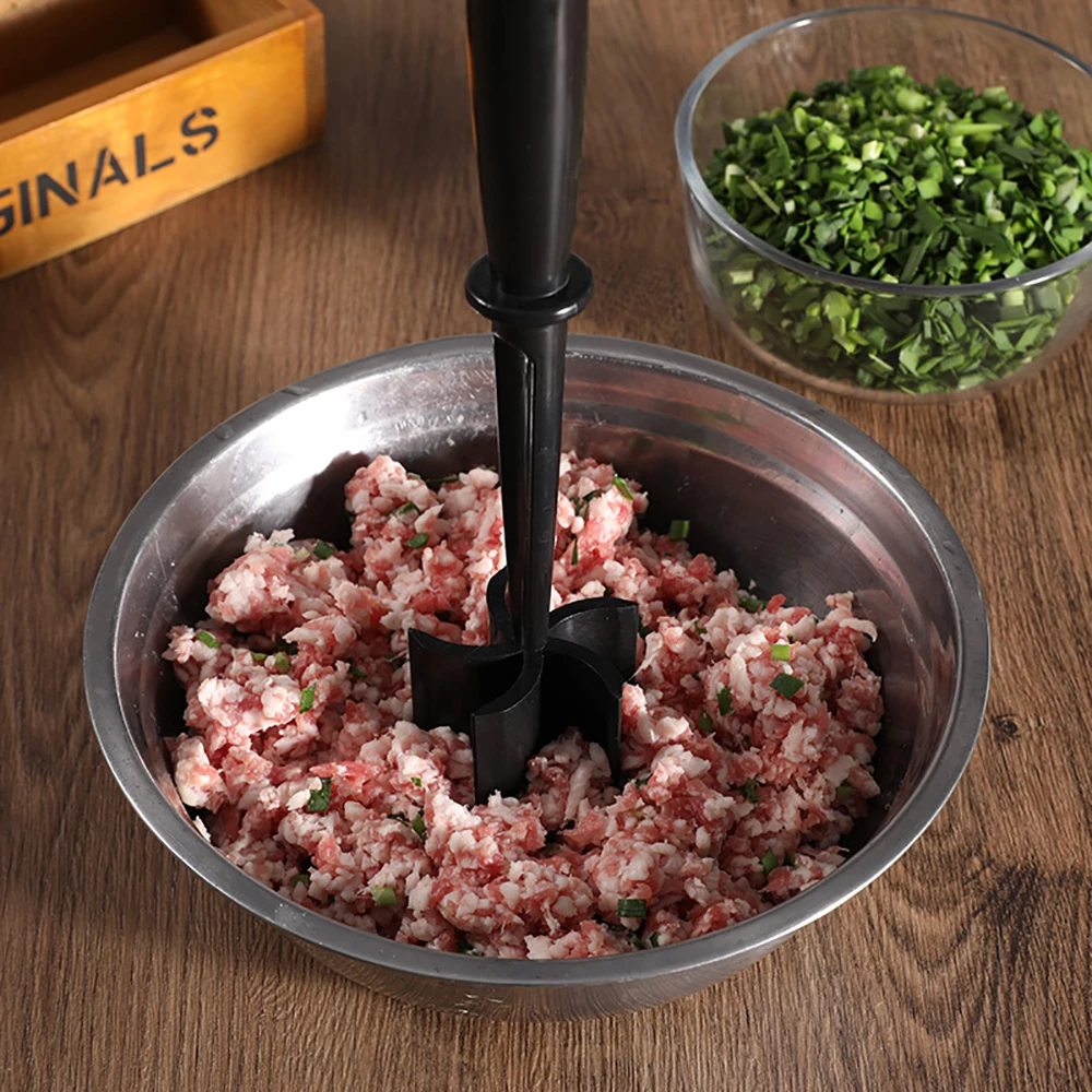 Home Handheld Meat Chopper Heat Resistant Ground Beef Hamburger Fork  Kitchen Tool Multifunctional Potato Masher Mix Manual - AliExpress