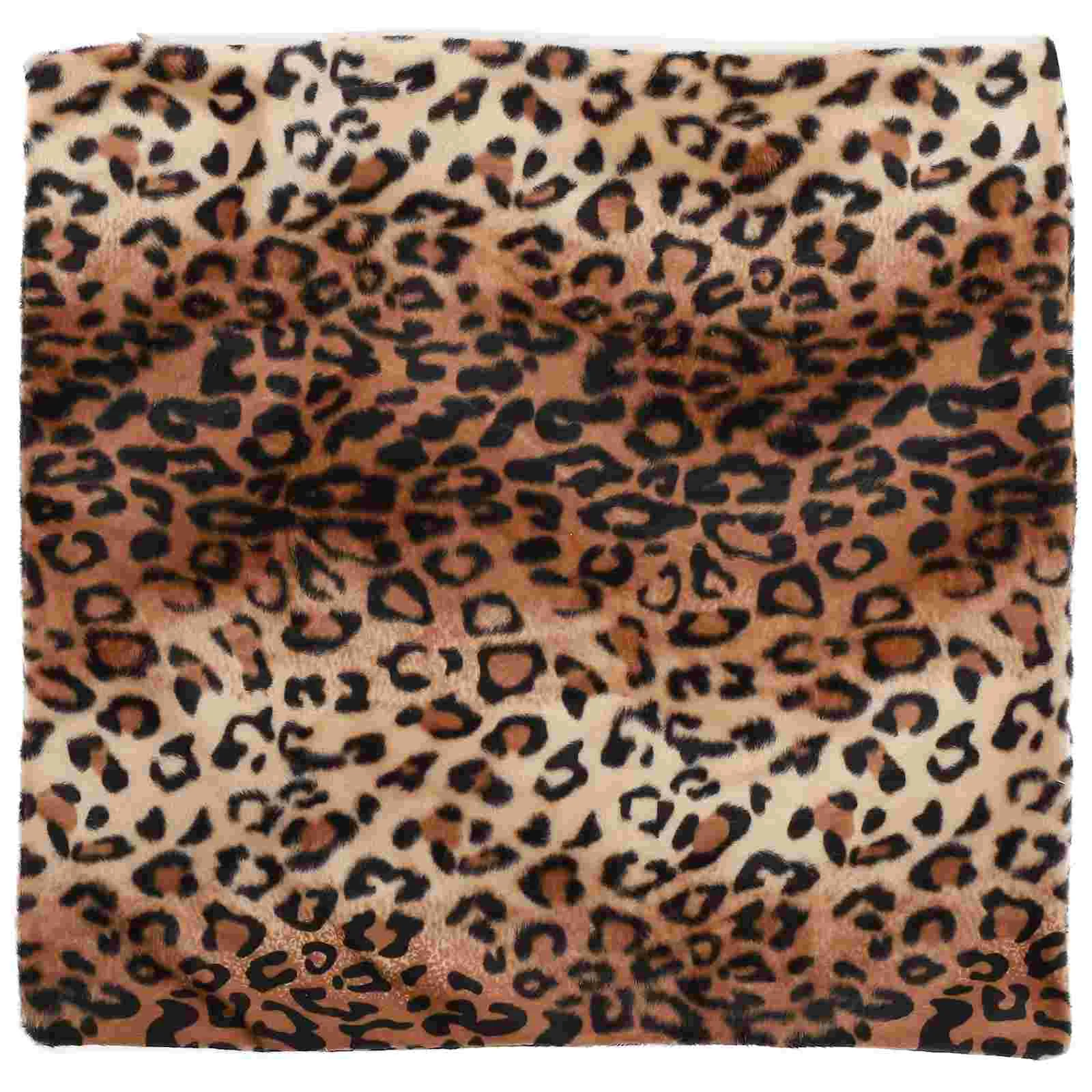 

Square/Rectangle Leopard Animal Printed Stuffed Cushion Short Plush Stuffing Throw Pillow Case For Dinning Room Kitchen Chair