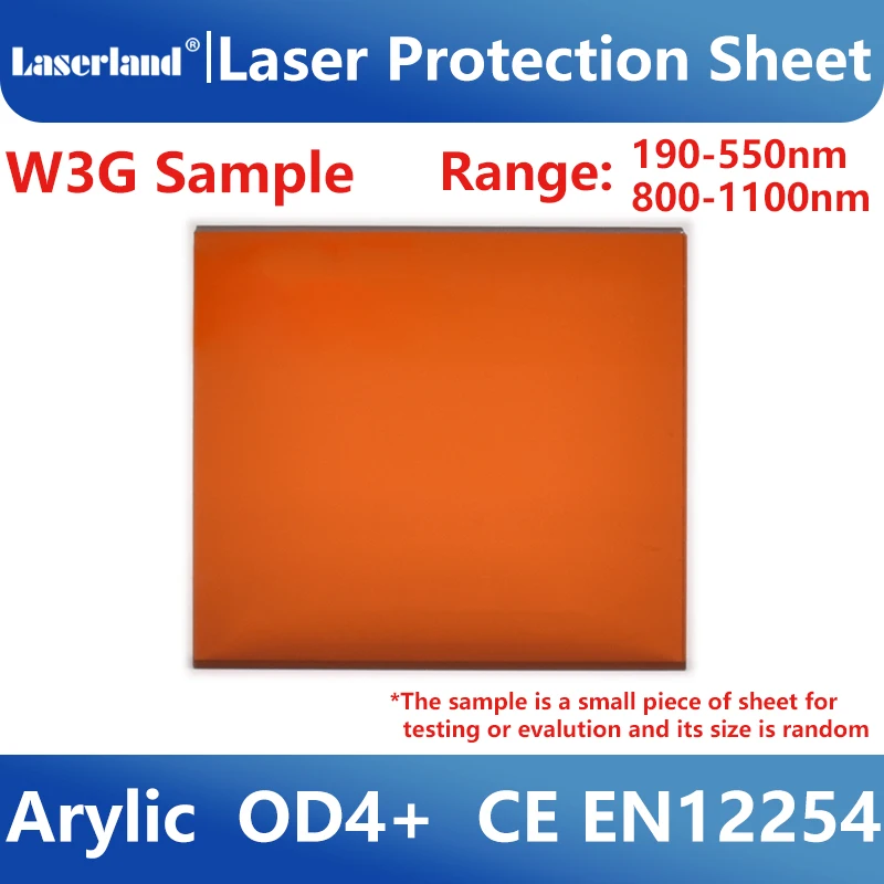 Laser Window Shield Industrial Grade Laser Window Sample Clear View 1064nm Protection Shield Sheet Acrylic Safety Screen