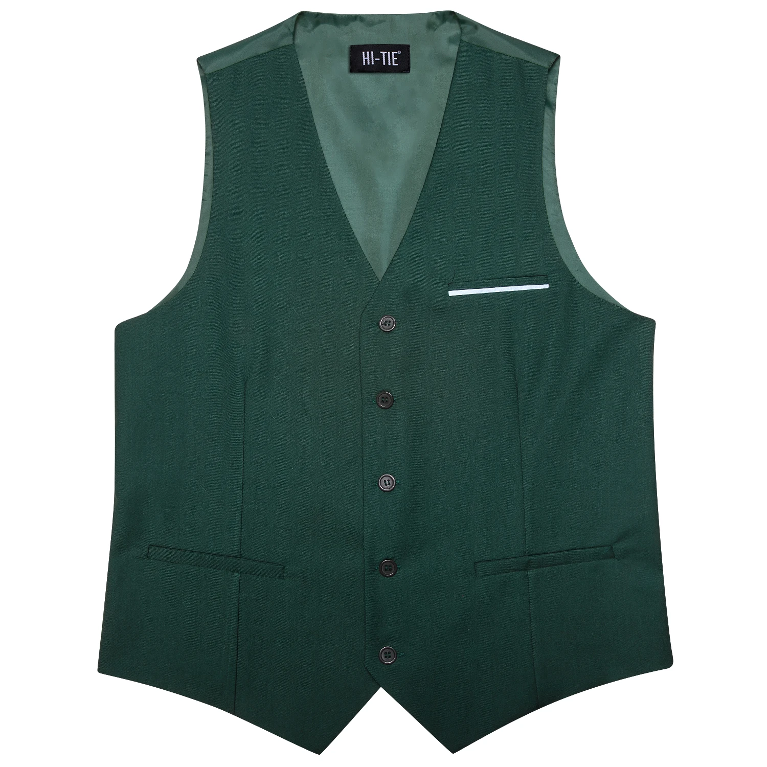 green emerald velvet dress Hisdern Men's Verde Satin Suit Vest Formal Wear 2XL