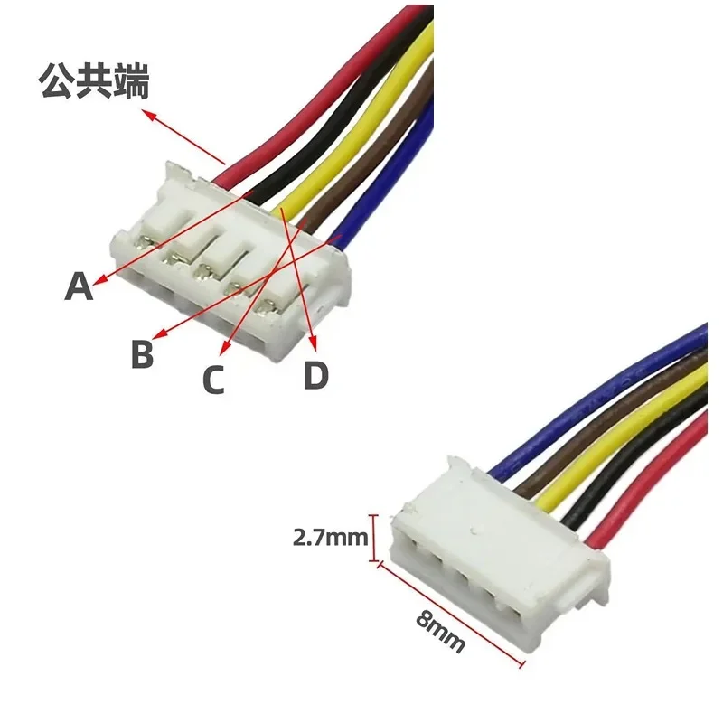 2PCS 24BYJ48 DC 5V Stepper Motor Gear Reduction Ratio 64:1 for Single Chip Microcomputer/Camera Monitoring