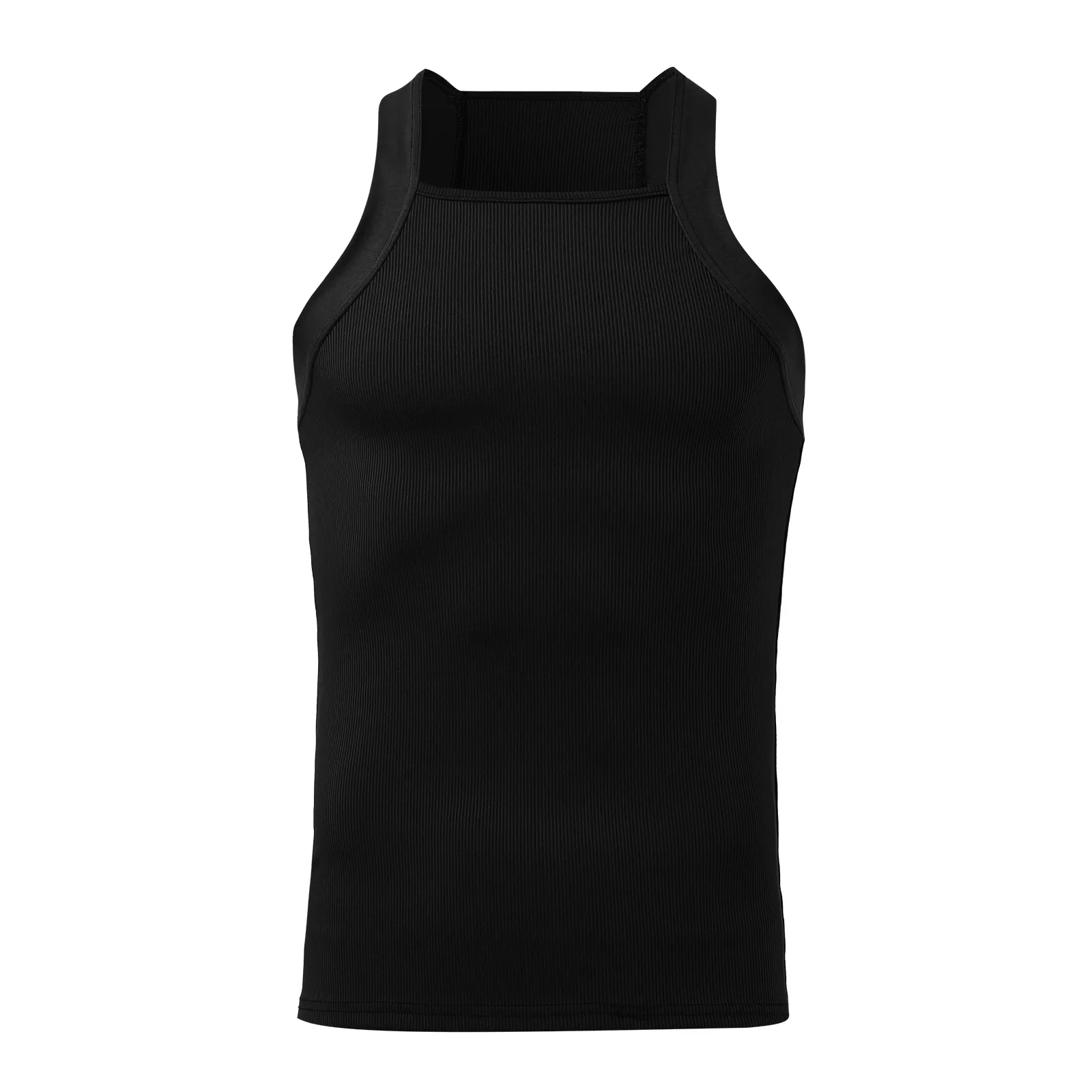 2024 Men's Summer Casual Tank Tops Solid O-neck Streetwear Sexy Skinny Loose Sports Vests Male Sleeveless Gym Shirt Tank Tops