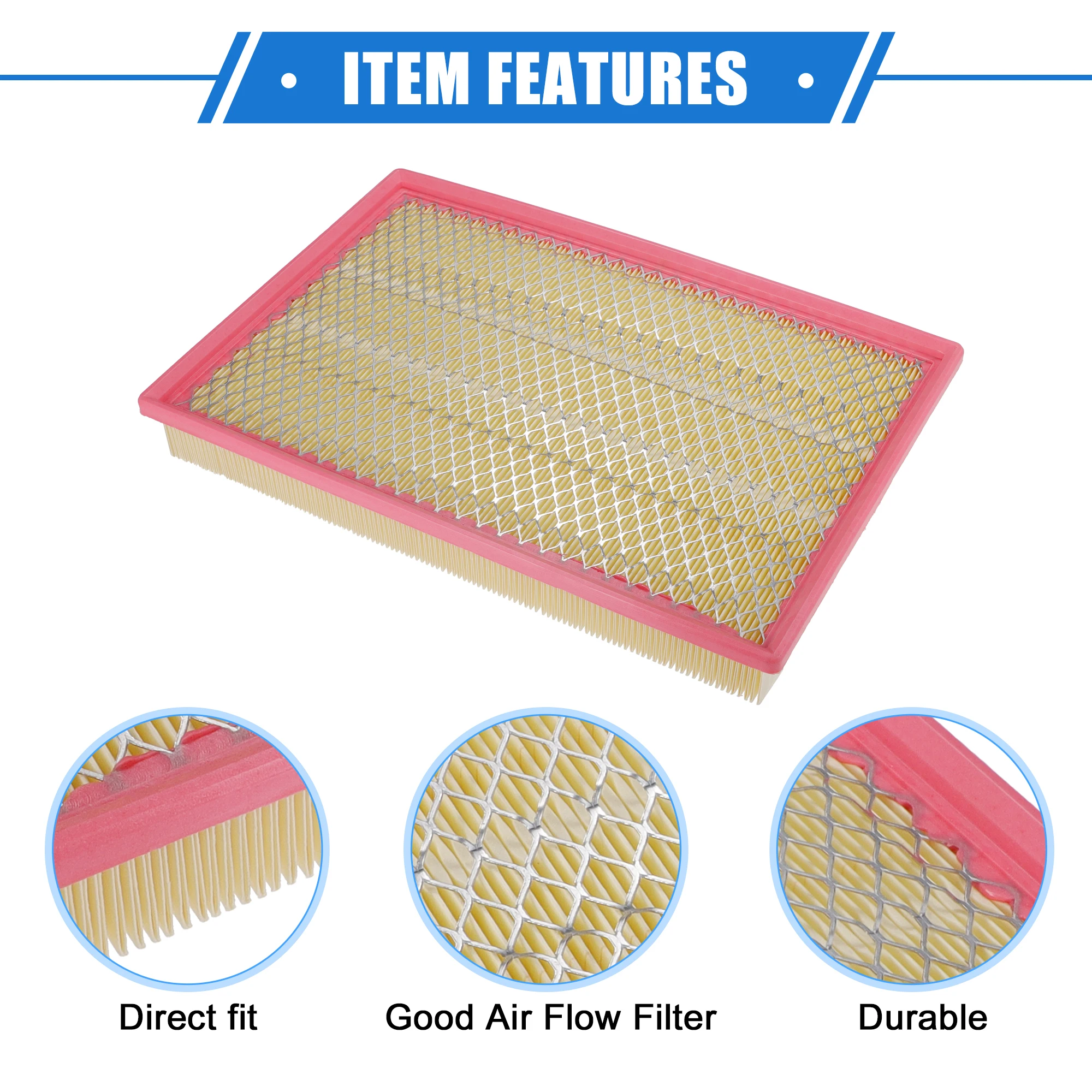 X Autohaux Car Engine Air Filter 53032404AA/AB/AC For Dodge For Ram 1500 2500 3500 Classic 3.0L 3.6L 3.7L 4.7L 5.7L 2002-2023 - 34 2 thumbnail image