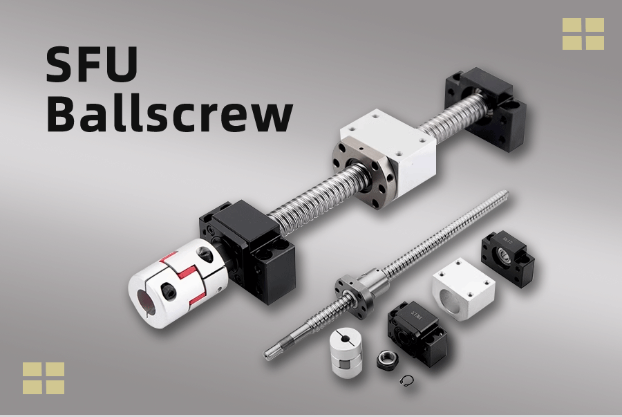 Kugelumlaufspindel SFU1605 SFU1610, 200mm-1400mm, endbearbeitet mit BK12BF12+DSG16H+Kupplung +HM12-57 C5/C7 Halterung für CNC-Teile – Detail 3