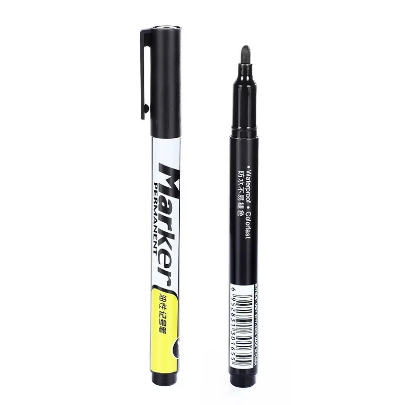 Marker Pens Permanent Paint Markers for Wood Plastic Leather Glass Stone Metal Art Supplies 1.0MM