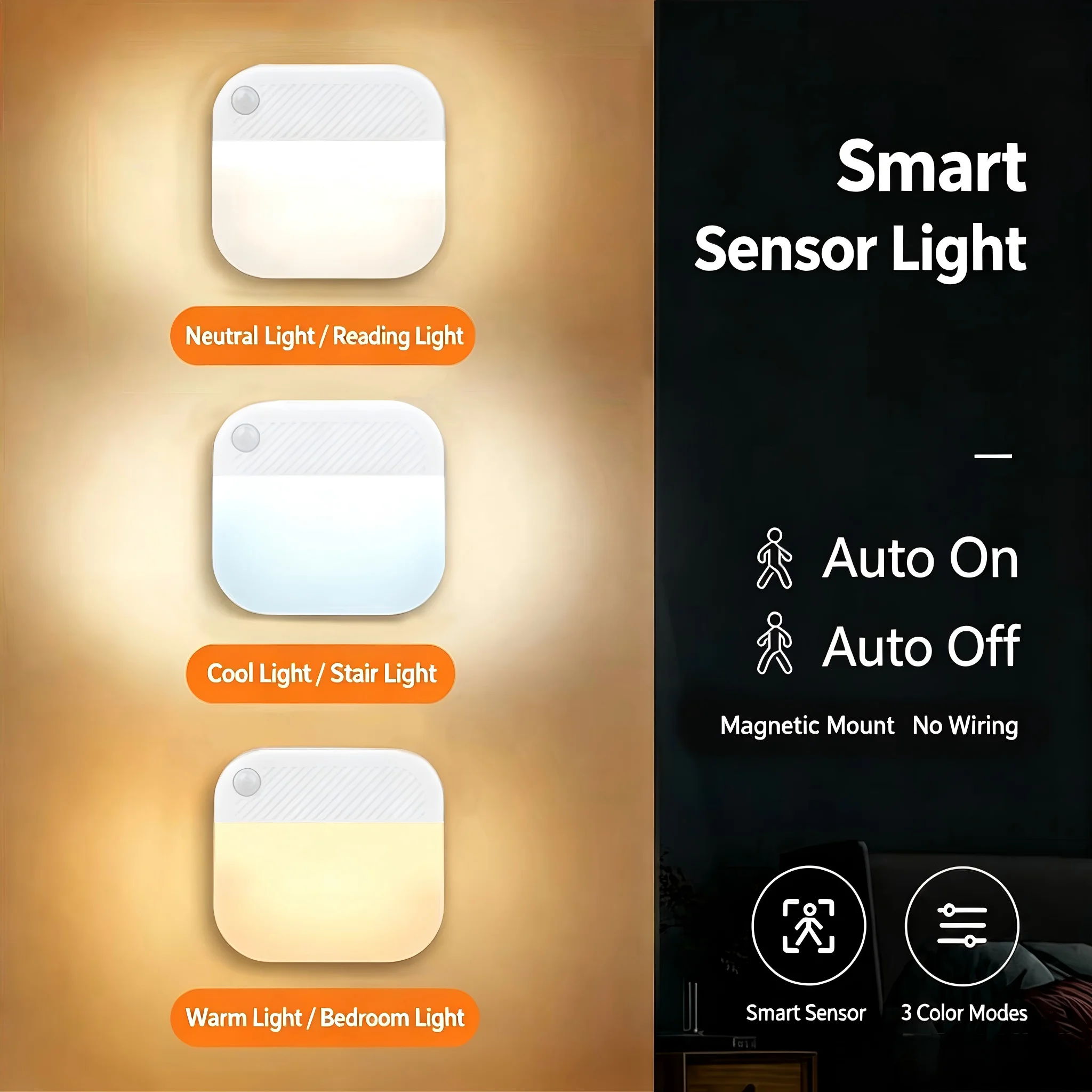 Wireless LED Motion Sensor Night Light