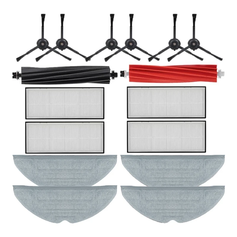 

Запчасти для двух главных щеток: HEPA фильтр, боковые щетки, замена для робота Roborock S8/S8 +/S8 Plus