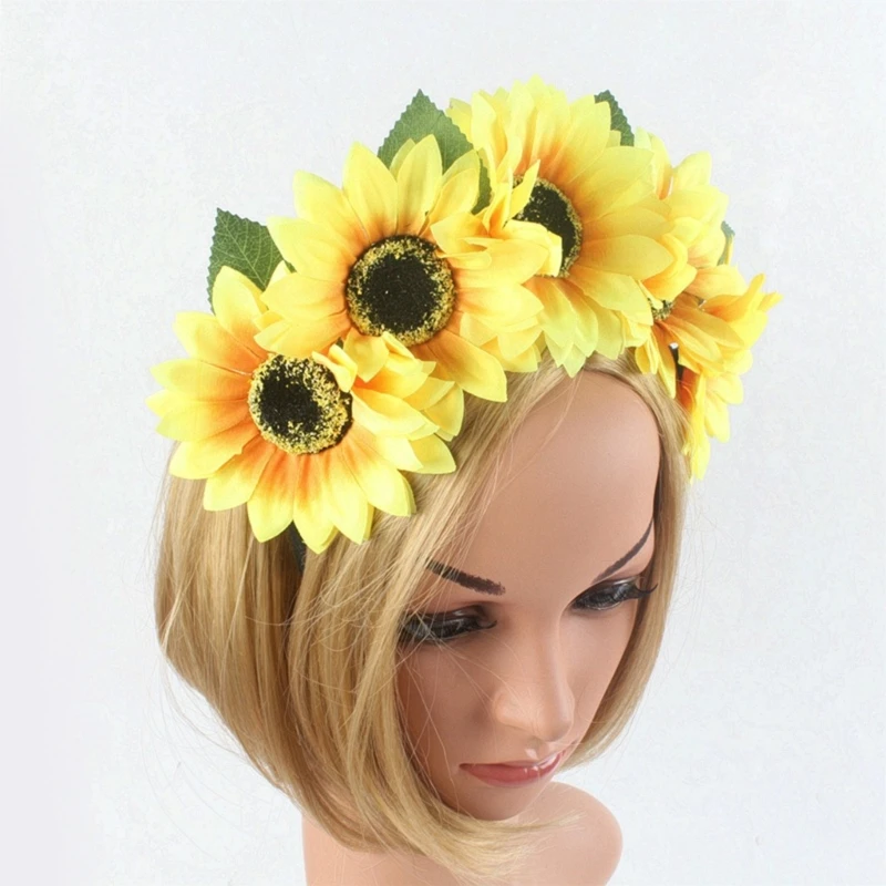 1 pezzo Fascia per capelli da donna con decorazioni floreali e a foglia, romantica, per feste, tiare boho, accessorio per costume di San Valentino, corona e ghirlanda per la testa | SHEIN ALIA
