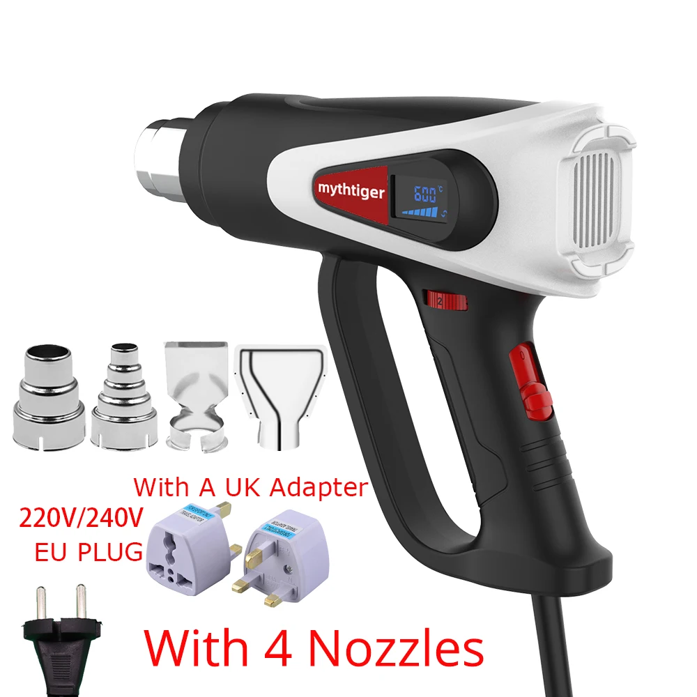 2000W LCD/NO LCD Heat Gun Variable Temperature Advanced Electric Hot Air Gun Power Tool Hair dryer for soldering Thermoregulator electric screwdriver kit Power Tools