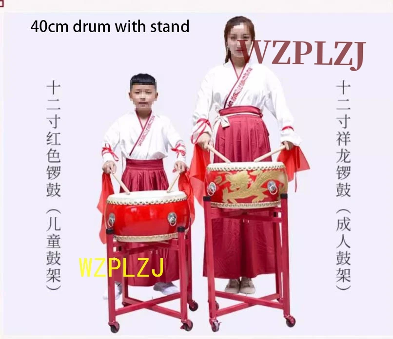 15.7inch 40cm Children Red Drum Dragon 40cm 45cm Chinese Percussion Lion Dance Dragon Musical Game Instruments