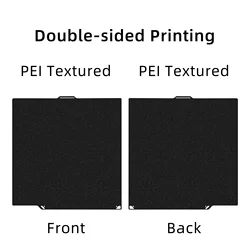 Durable Textured Carbon Fiber Build Plate (PEI Textured Black)
