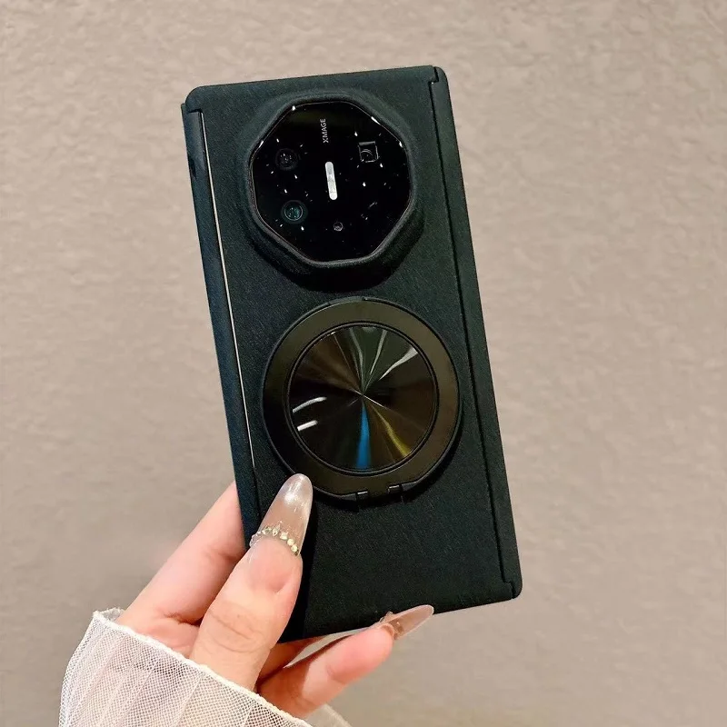 Matte Hard Case with 360° Rotating Bracket and Double Hinge Protection