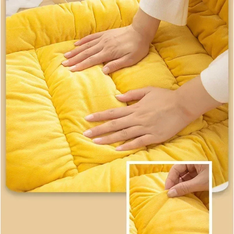 Soft and Warm Seat Cushion Integrated Large Backrest Back Cushion Office Classroom Chair Cushion Comfortable Winter Seat Sofa 5