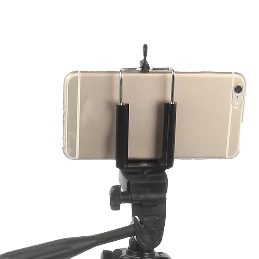 

Black Phone Holder Selfie Stick 5.5-8.5mm Width Cellphone Clip Monopod Bracket U-shaped Tripod Mobile Phone Clamp