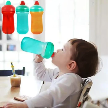 유아용 친환경 PP 시피 컵, 어린이 훈련, 식수 병, 하드 스파우트, 유출 방지, 어린이 컵, 300ml