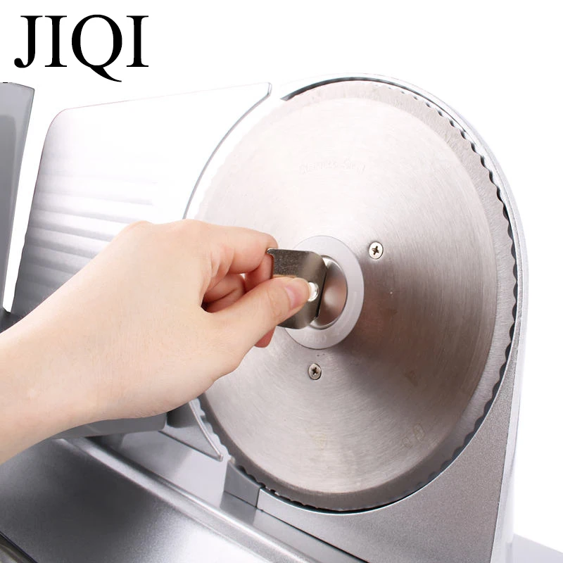 JIQI Meat slicing machine Household electric meat slicer bread vegetable fruit slicers cutter for frozen beef mutton 110V/220V 5