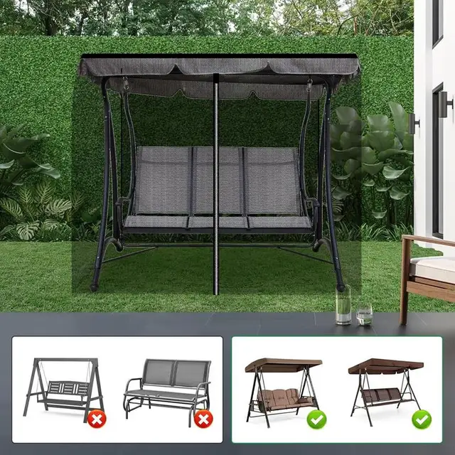 Filet anti-moustiques pour extérieur, filet de balançoire de porche, écran anti-moustiques, rideaux pour jardin 4