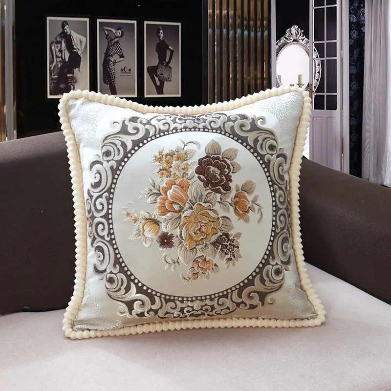 Elegant European-Style Decorative Pillowcase