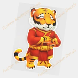 Fuzhen – décalcomanies de Boutique, accessoires extérieurs, porte tigre porte bonheur, égratignure, décoration créative de voiture, dessin animé 